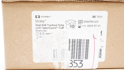 Covidien 76251 Mallinckrodt Oral RAE Tracheal Tube Cuff 5.0 x 6.8mm(x)-Box of 10